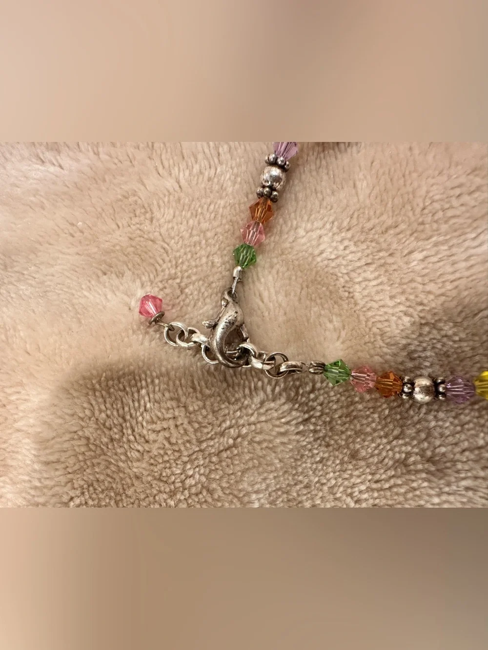 Personalized Kids Amanda Multicolor Beaded Name Bracelet- Adjustable